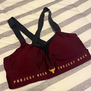 Under Armor Project Rock women’s sports bra size S